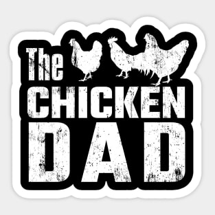 The Chicken Dad Poultry Lover Pet Farmer Sticker